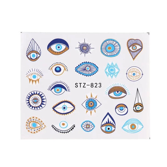 Nail Sticker Blue Eyes STZ823 Premier Nail Supply