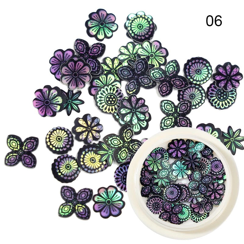 3D Wheel & Flowers ZP06 Premier Nail Supply