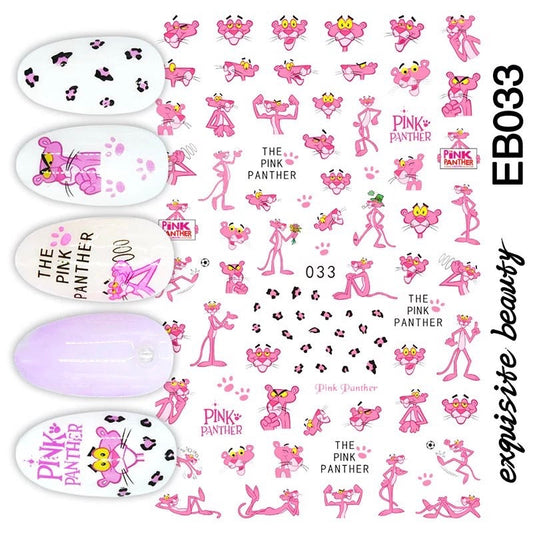 Nail Sticker Pink Panthers 033 Premier Nail Supply