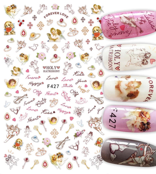 Nail Sticker Cupid - F427 Premier Nail Supply