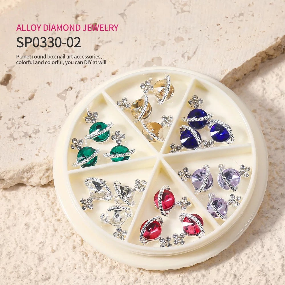 Nail Rhinestone Planet 3D Nail Charm Premier Nail Supply