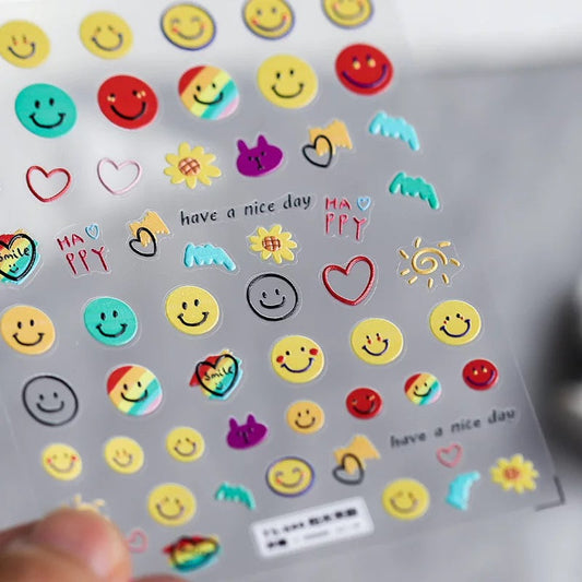 Nail Sticker Happy Face ST644 Premier Nail Supply