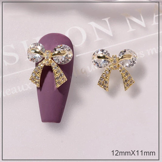 Nail Charm Diamonds Bow #79766 Premier Nail Supply