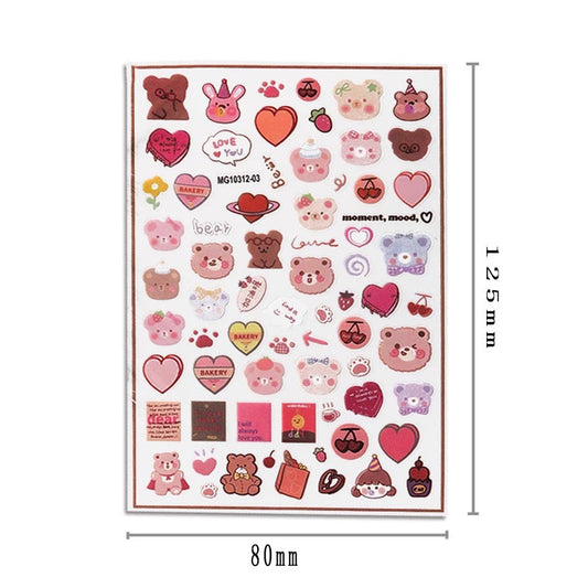 Nail Sticker Bear Mood MG1031203 Premier Nail Supply