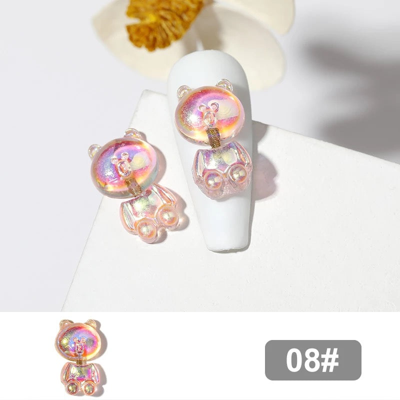 Nail Charm Gummies Bear 3D Design 2pcs Beyond Beauty Page