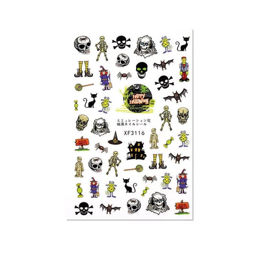 Nail Sticker Halloween Beware GhostXF3116 Premier Nail Supply