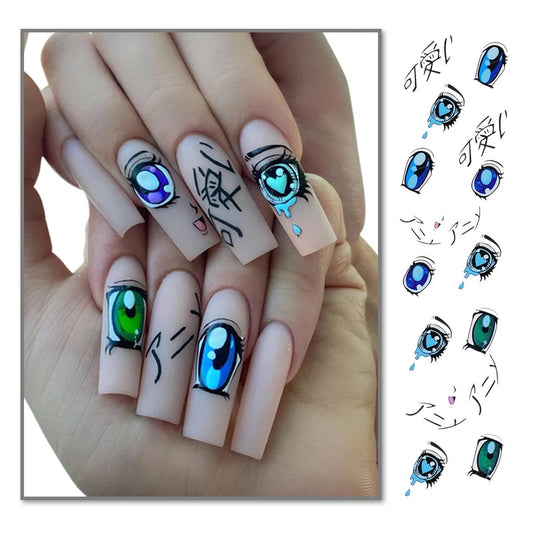 Nail Sticker Blue Eyes ST101 Premier Nail Supply