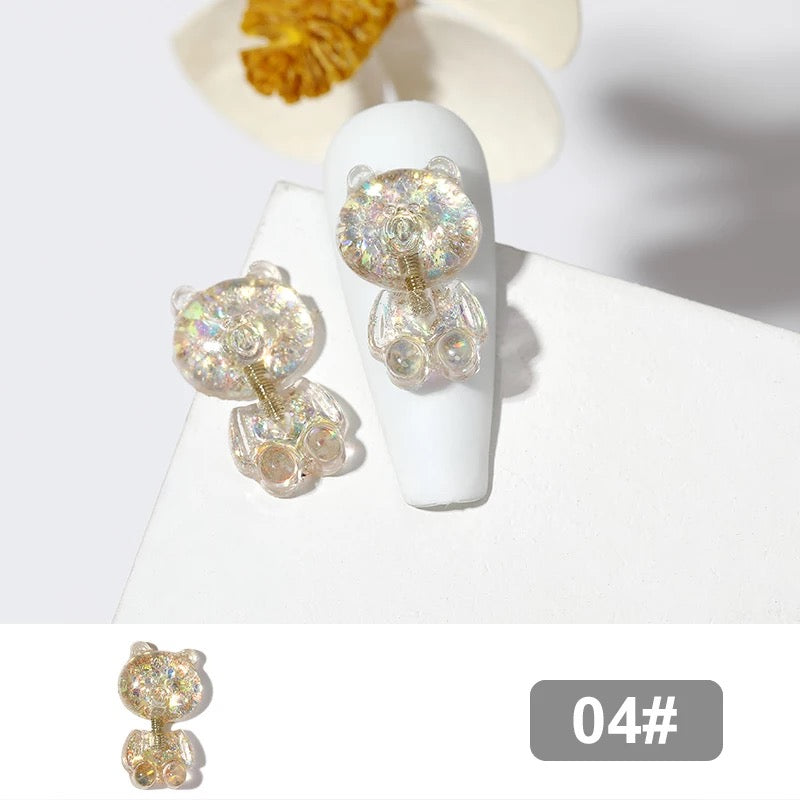 Nail Charm Gummies Bear 3D Design 2pcs Beyond Beauty Page