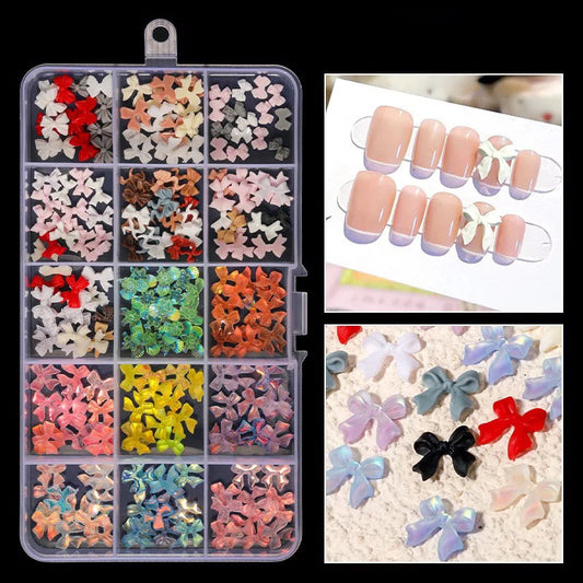 Nail Charm Colors Bow Resin #18038 Premier Nail Supply