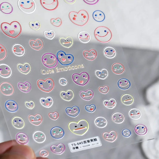 Nail Sticker Cute Emoticons -#ST645 Premier Nail Supply