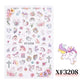 Nail Sticker Unicorns XF3208 Premier Nail Supply