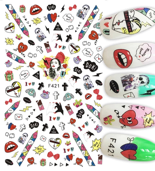 Nail Sticker F421 Premier Nail Supply