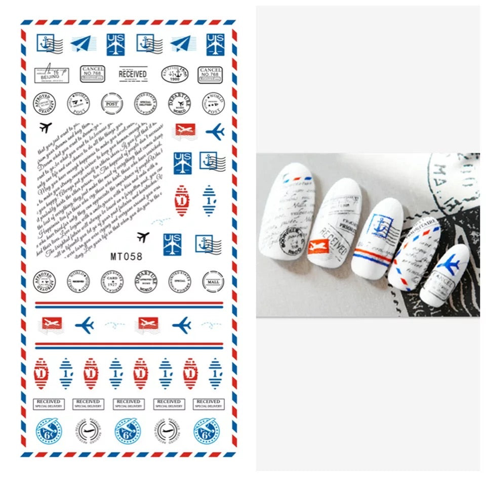 Nail Sticker Received Post Card - MT058 Premier Nail Supply