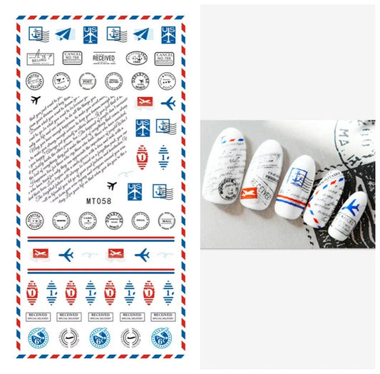 Nail Sticker Received Post Card - MT058 Premier Nail Supply