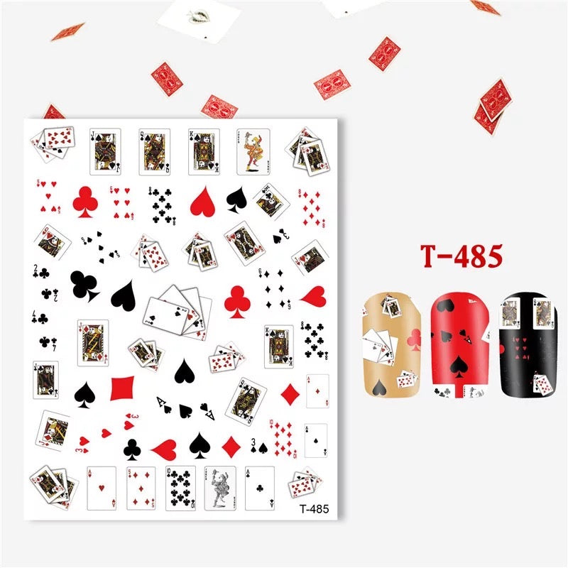 Nail Sticker Game Card T485 Premier Nail Supply