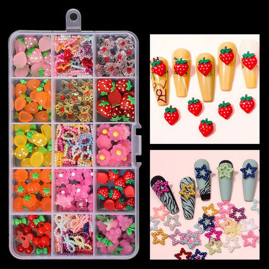 Nail Charm Strawberry’s Star Resin #31766 Premier Nail Supply