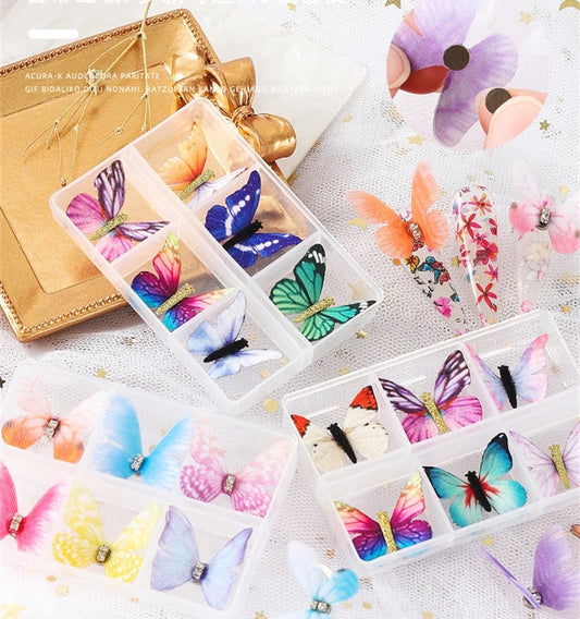 3D Butterfly Nail Charms Magnetic Pompous -#25686 Premier Nail Supply