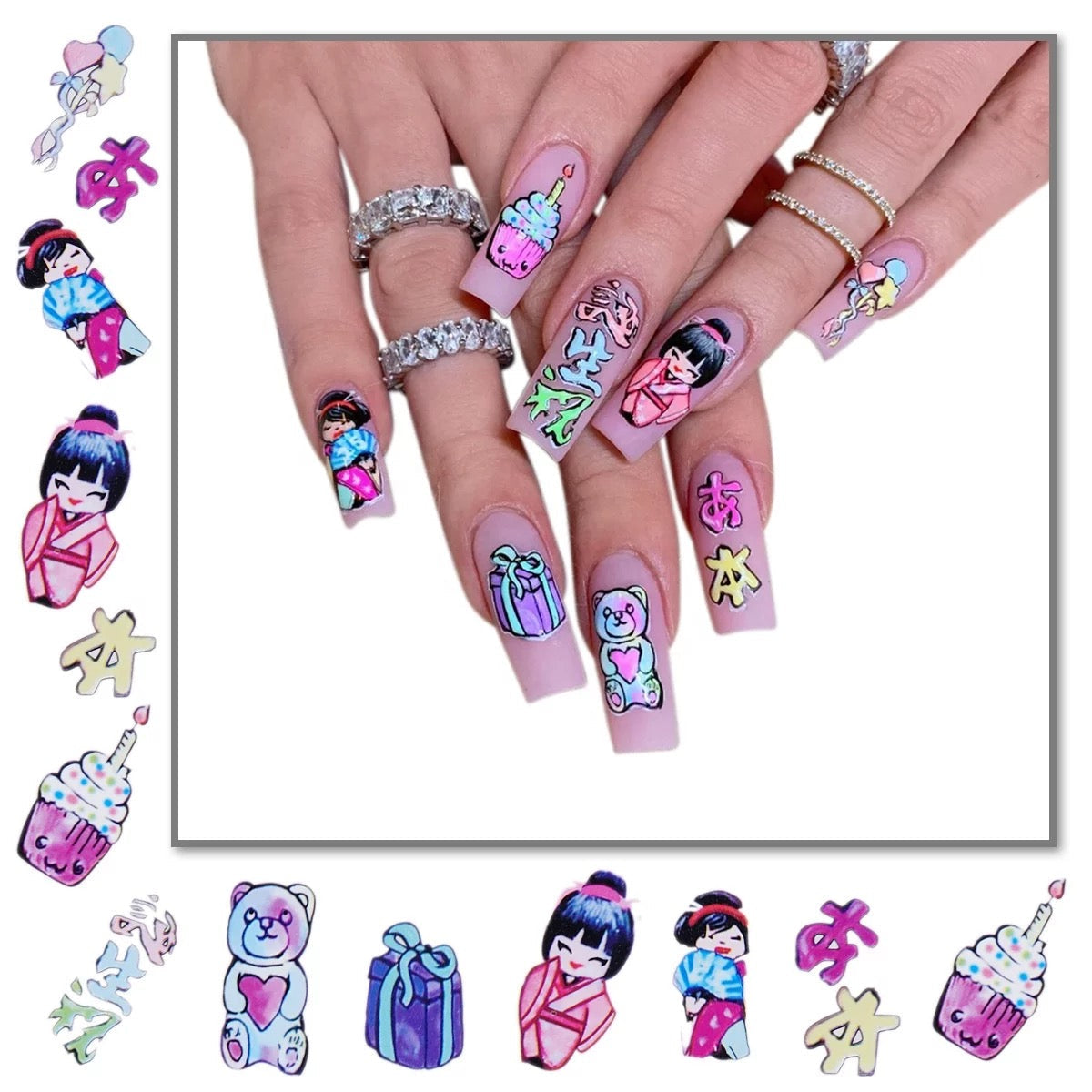 Nail Sticker Japanese Girl ST103 Premier Nail Supply