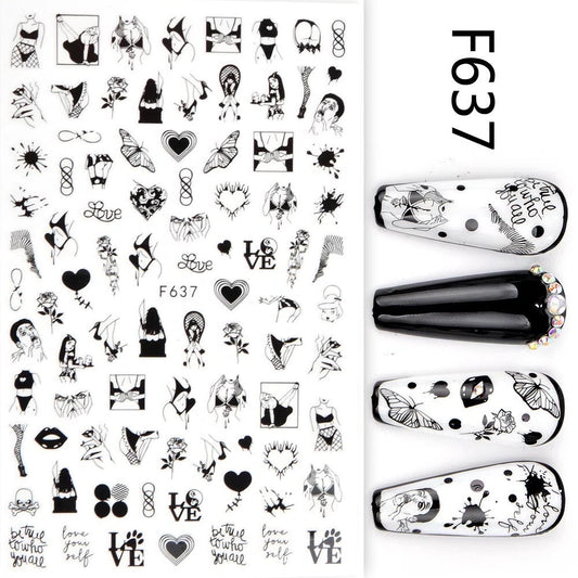 Nail Sticker Summer Love F637 Premier Nail Supply