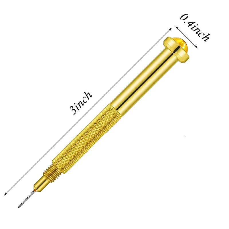 Nail Drill Gold Hand Drills for Jewelry Rings for Nail Tips Premier Nail Supply