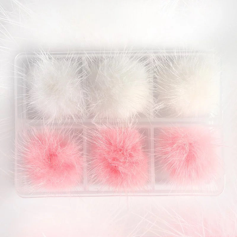Nail Fluffy Pom Pom Magnetic Ball- POMPW3 Premier Nail Supply