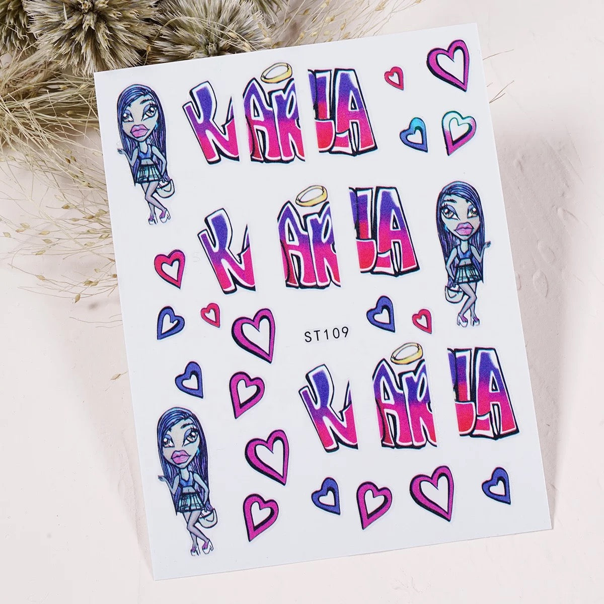 Nail Sticker Kara Love ST109 Premier Nail Supply