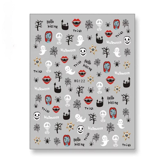 Nail Sticker Halloween & Trist WG122 Premier Nail Supply