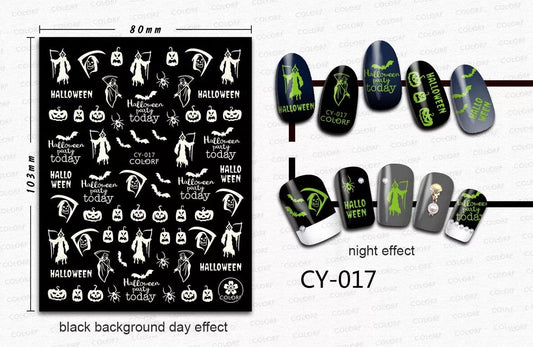 Nail Sticker Halloween Party Today - CY017 Premier Nail Supply