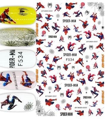 Nail Sticker Spider Man - F534 Premier Nail Supply