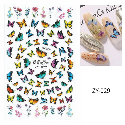 Nail Sticker Butterfly ZY029 Premier Nail Supply