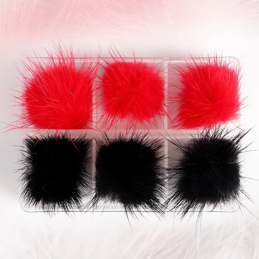 Nail Fluffy Pom Pom Magnetic-POMRB8 Premier Nail Supply