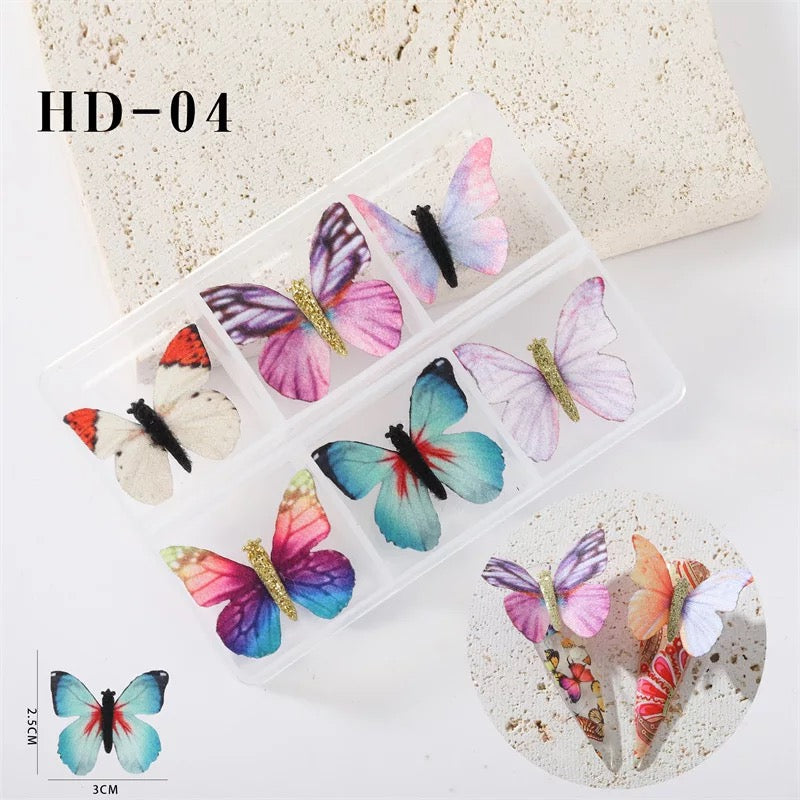 3D Butterfly Nail Charms Magnetic Pompous -#25686 Premier Nail Supply