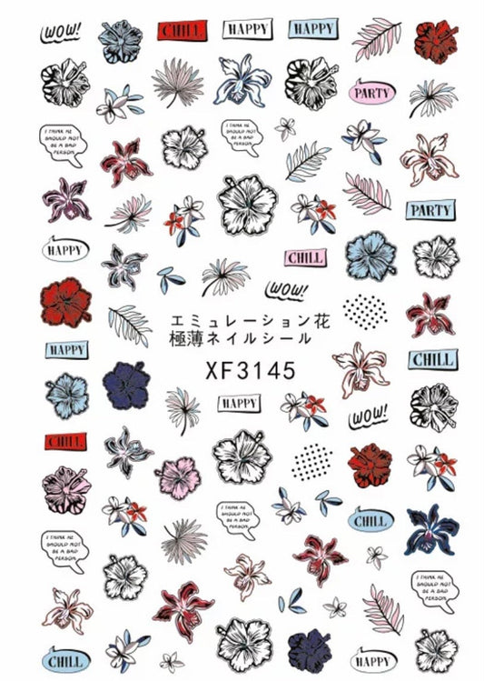 Nail Sticker Colorful Luxury 3D jewels Design -DP413 Premier Nail Supply
