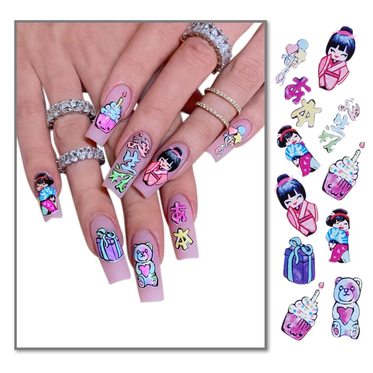 Nail Sticker Japanese Girl ST103 Premier Nail Supply