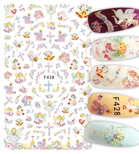 Nail Sticker happiness Agnel - F428 Premier Nail Supply