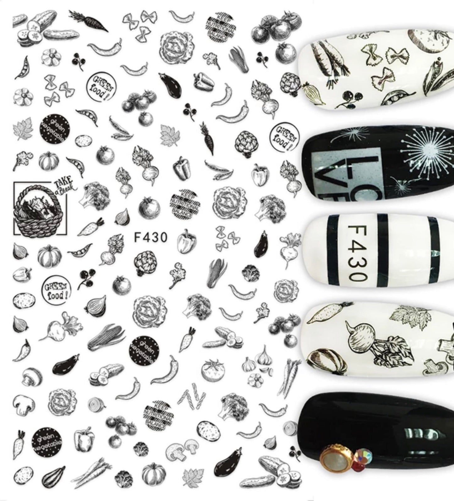 Nail Sticker Fruit - F430 Premier Nail Supply