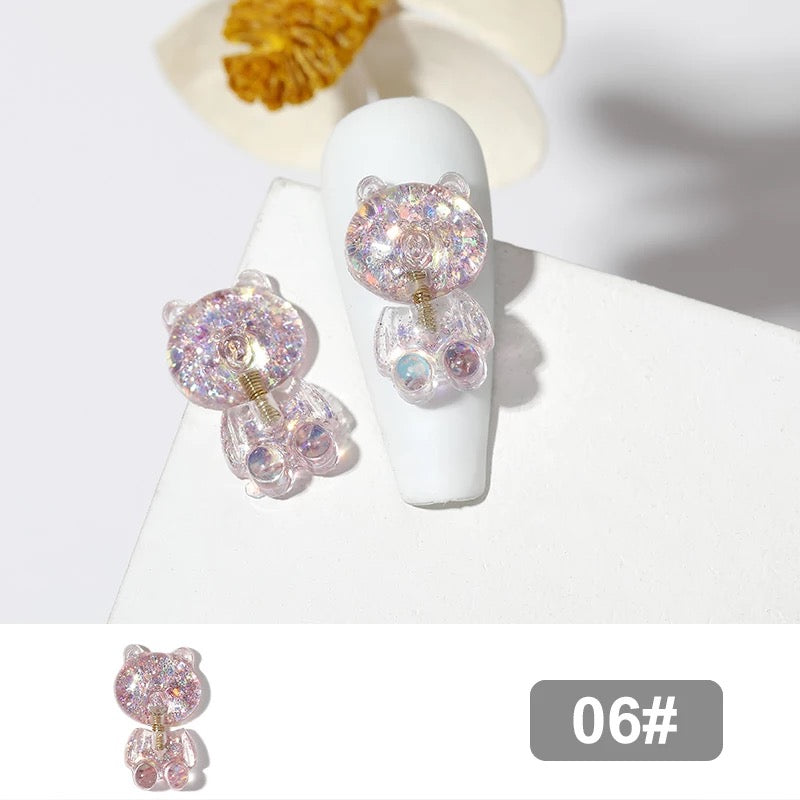 Nail Charm Gummies Bear 3D Design 2pcs Beyond Beauty Page