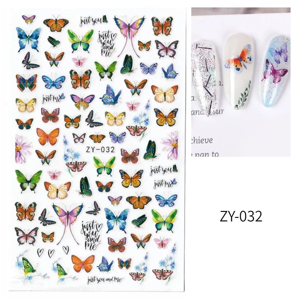 Nail Sticker Butterfly ZY032 Premier Nail Supply