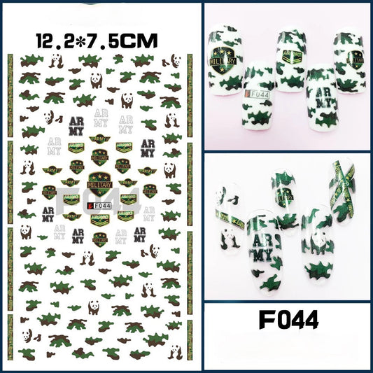 Nail Sticker Military F044 Premier Nail Supply