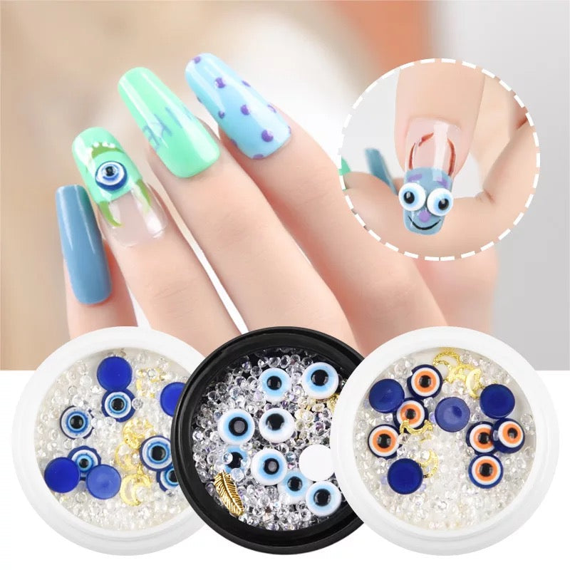 Evil Eyes Nail Charm - EYNC Premier Nail Supply