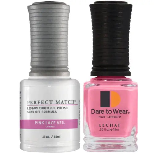 Lechat Perfect Match Gel Nail Polish - Pink Lace Veil 0.5 oz - #PMS049 LeChat