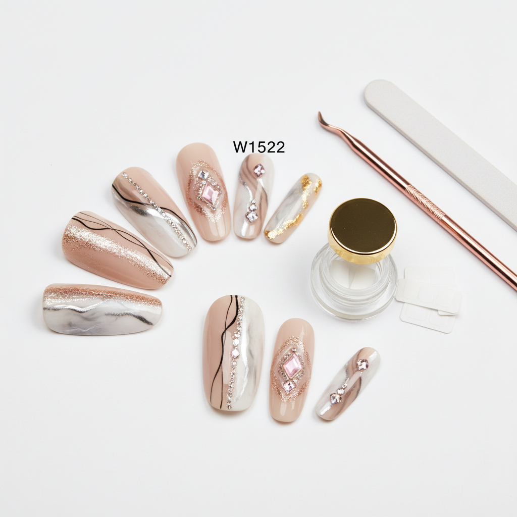 Press on Nail Design W1522 Beyond Beauty Page
