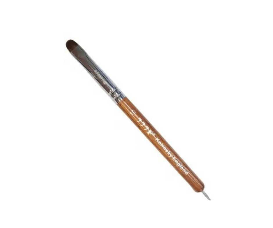 777 French Brush Red Wood Dotting Tool Size 12 Kolinsky