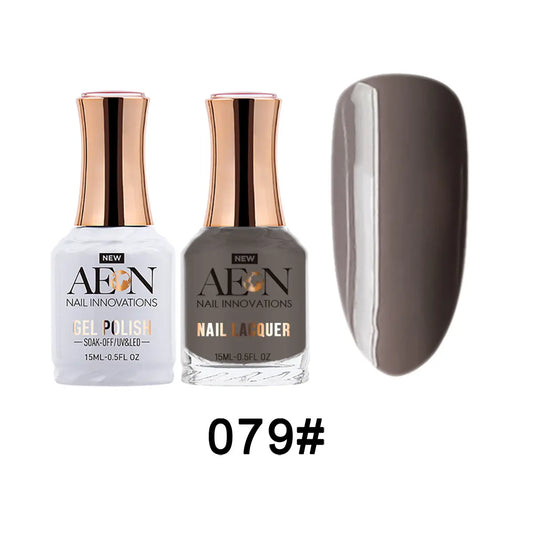 Aeon Gel polish Duo - Black Sesame 0.5 oz - #79 Aeon