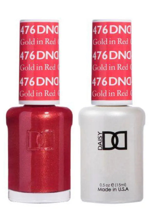 DND Gelcolor - Gold In Red  0.5 oz - #476 DND