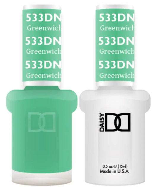 DND Gelcolor - Green , Cn 0.5 oz - #533 DND