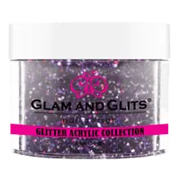 Glam & Glits - Glitter Acrylic Powder - Black Berry 2oz - GAC42 Glam & Glits