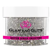 Glam & Glits - Glitter Acrylic Powder - Chrome Silver 2oz - GAC21 Glam & Glits