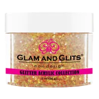 Glam & Glits - Glitter Acrylic Powder - Halloween Orange 2oz - GAC20 Glam & Glits