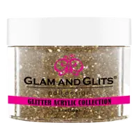 Glam & Glits - Glitter Acrylic Powder - Light Gold 2oz - GAC15 Glam & Glits